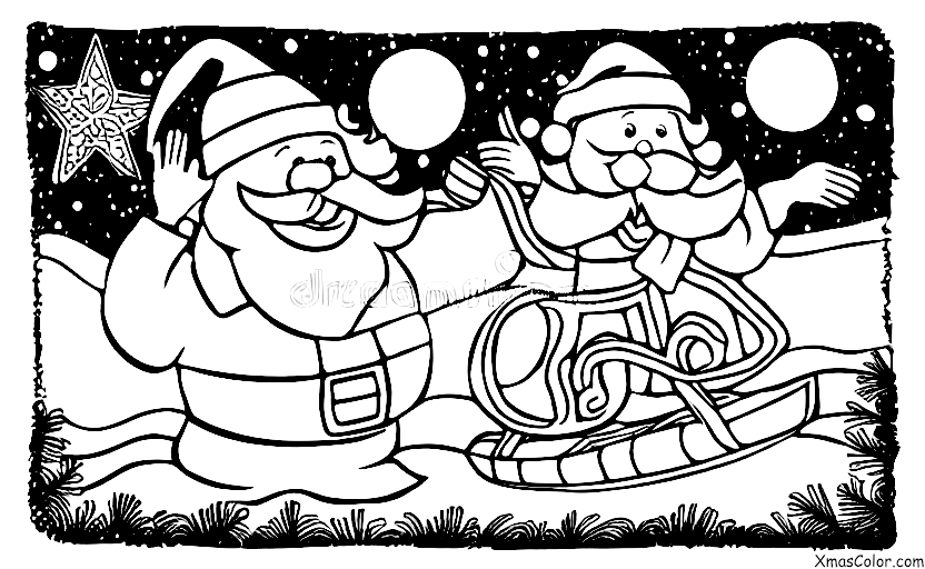 Christmas / Christmas Island: Santa surfing