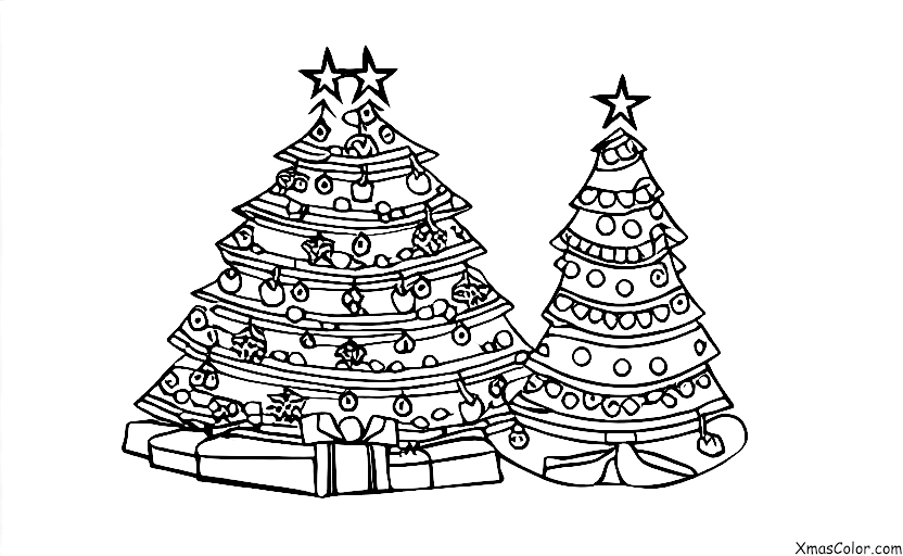 Christmas / Christmas Lights: A Christmas tree with lights