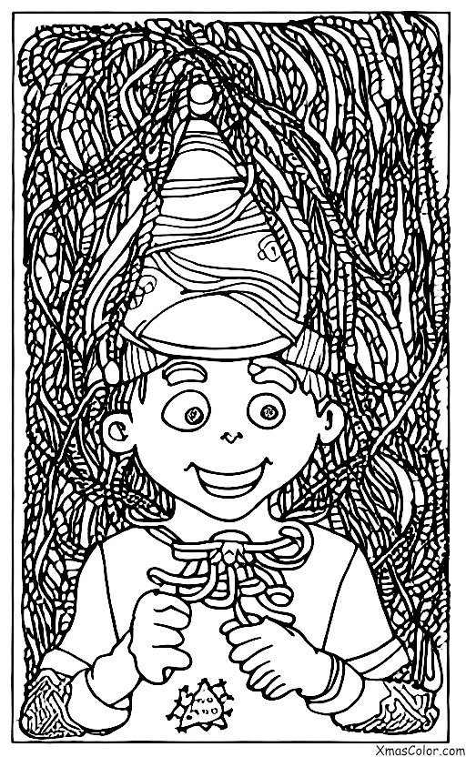 Christmas / Christmas Lights: A person holding a strand of Christmas lights