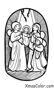 Christmas / Christmas Miracle: The angels announcing the birth of Jesus