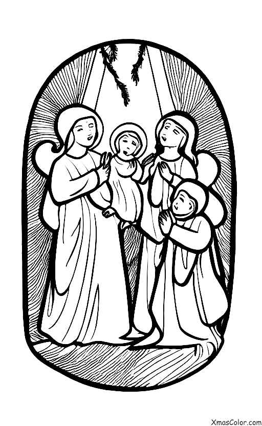 Christmas / Christmas Miracle: The angels announcing the birth of Jesus