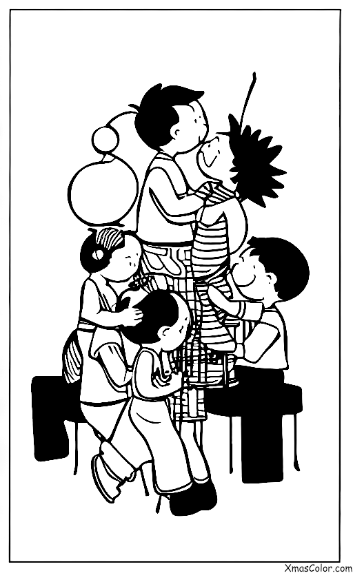 Christmas / Christmas music: A band playing Christmas music