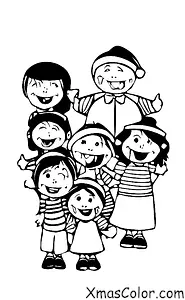 Christmas / Christmas music: Children singing in a school play