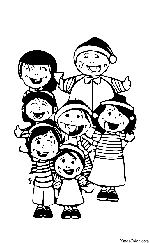 Christmas / Christmas music: Children singing in a school play