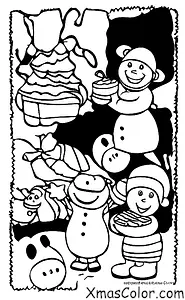 Christmas / Christmas on a farm: The animals are baking Christmas cookies