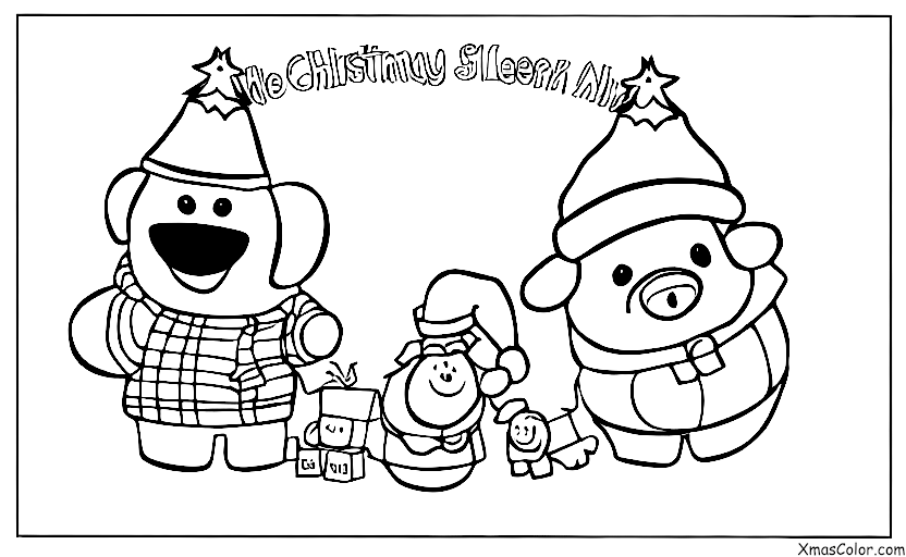 Christmas / Christmas on a farm: The animals are singing Christmas carols