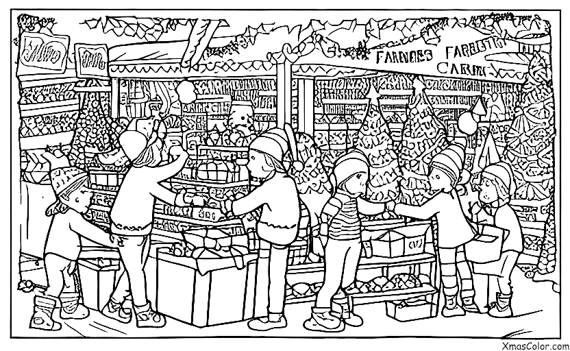 Christmas / Christmas on a farm: The farmers market