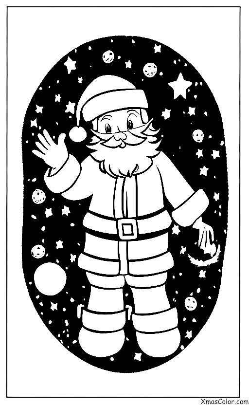 Christmas / Christmas on the moon: Santa Claus on the moon