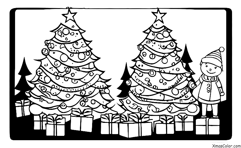 Christmas / Christmas Ornaments: A big beautiful Christmas tree