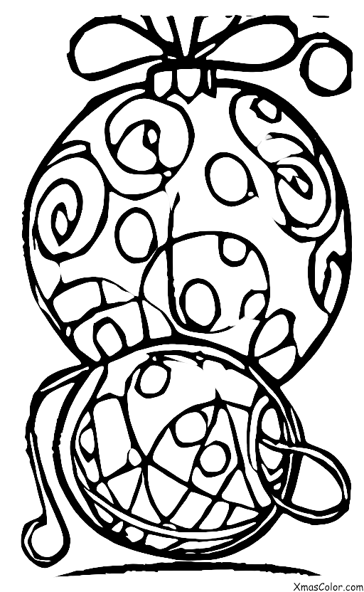 Christmas / Christmas Ornaments: A close up of a single Christmas ornament