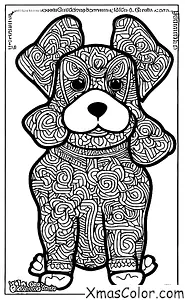 Christmas / Christmas Ornaments: A cute little St. Bernard puppy ornament