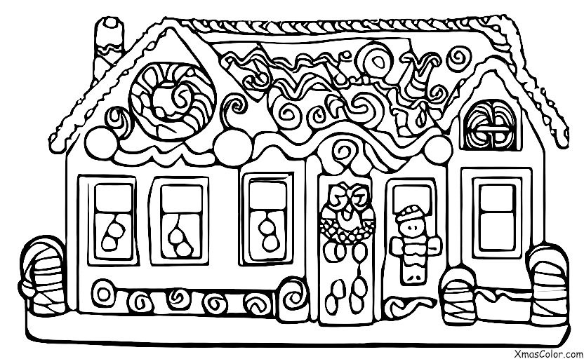 Christmas / Christmas Ornaments: A gingerbread house