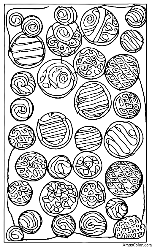 Christmas / Christmas Ornaments: A plate of Christmas cookies