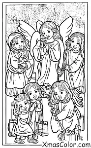 Christmas / Christmas Pageants: The angels appearing to the shepherds