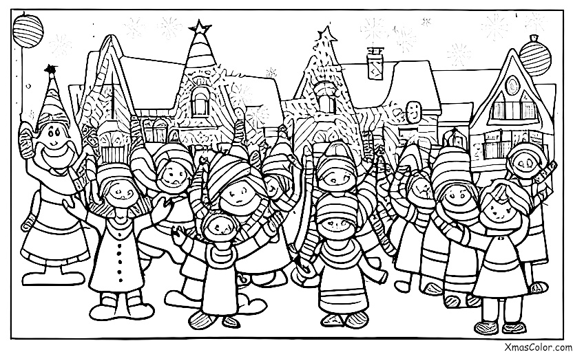 Christmas / Christmas Parades: The children in the Christmas Parade