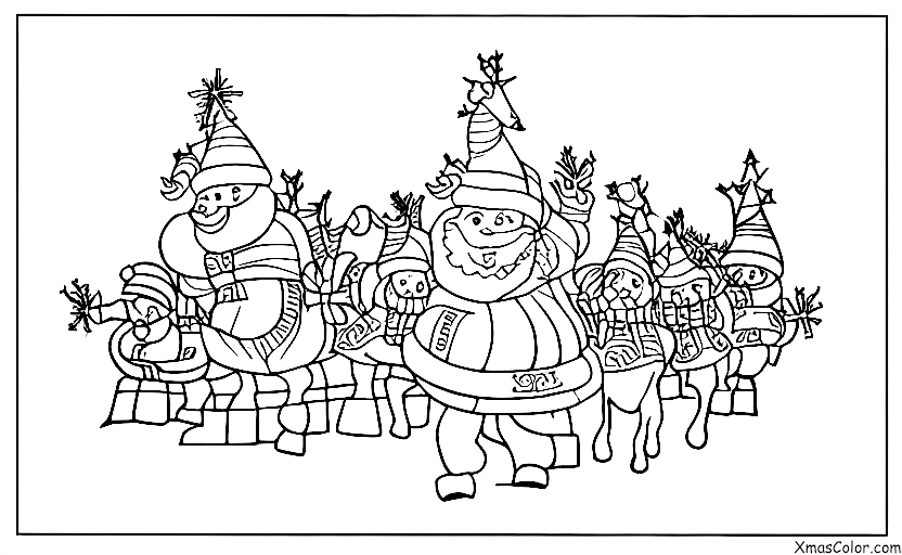 Christmas / Christmas Parades: The Santa Parade in Paris