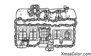 Christmas / Christmas Shopping: A decorated house