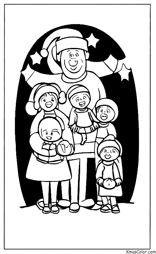 Christmas / Christmas Shopping: A family shopping for a Christmas tree