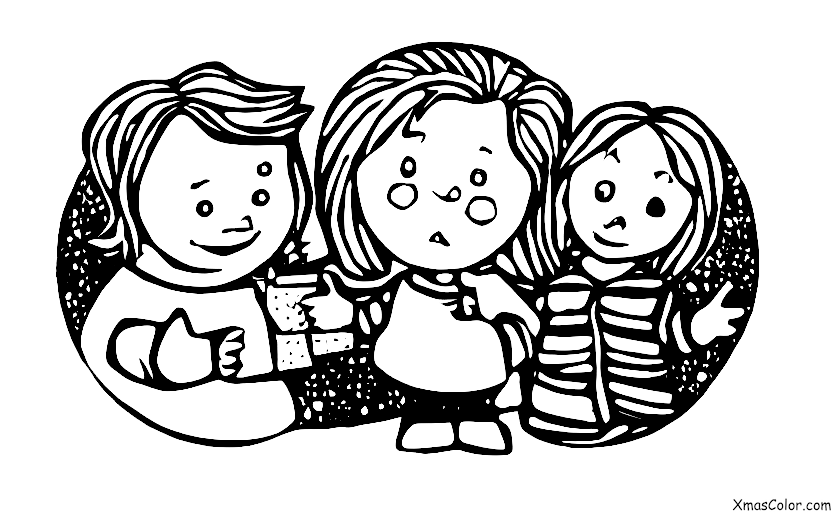 Christmas / Christmas Shopping: A mother and child shopping for presents