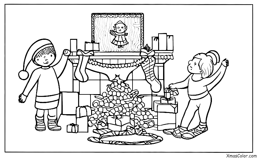 Christmas / Christmas Stockings: Christmas morning