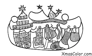 Christmas / Christmas Stockings: Christmas tree