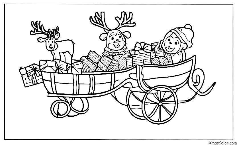 Christmas / Christmas Stockings: Sleigh