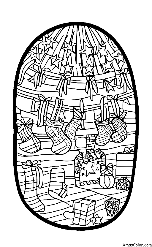 Christmas / Christmas Stockings: Star