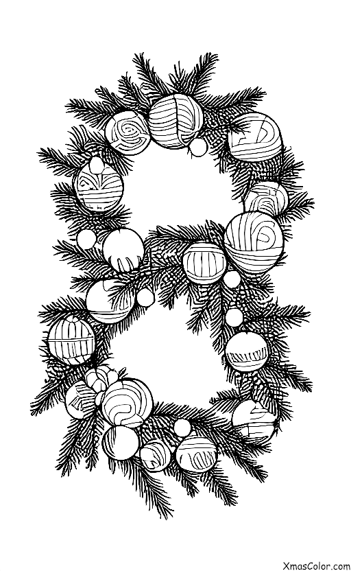 Christmas / Christmas Stockings: Wreath