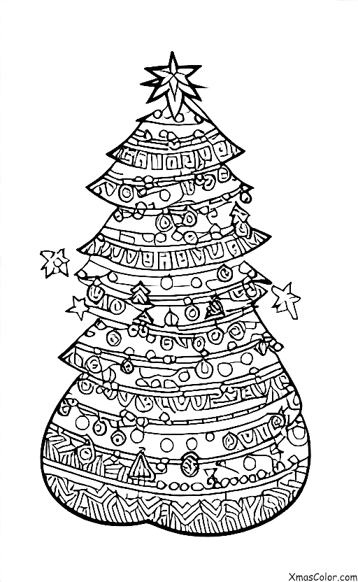 Christmas / Christmas Tree Decorating: Decorating the tree with garland