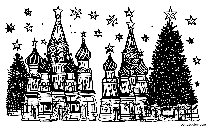 Christmas / Christmas trees around the world: Christmas Tree in Red Square, Moscow