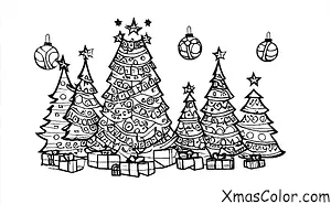 Christmas / Christmas Trees: A big Christmas tree in the town square
