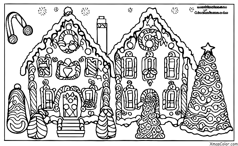 Christmas / Christmas Trees: A gingerbread house