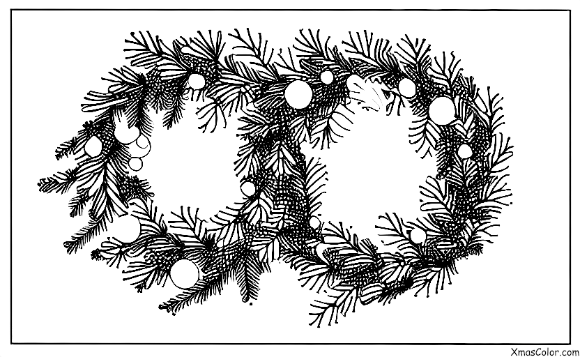 Christmas / Christmas Wreaths: A festive wreath with holly and berries