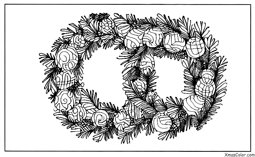 Christmas / Christmas Wreaths: Rustic wreath made of natural materials