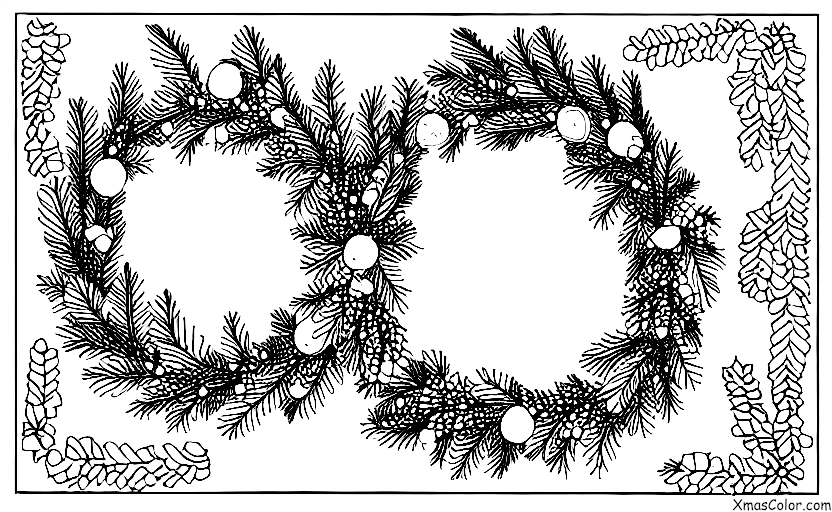 Christmas / Christmas Wreaths: Simple wreath of greenery