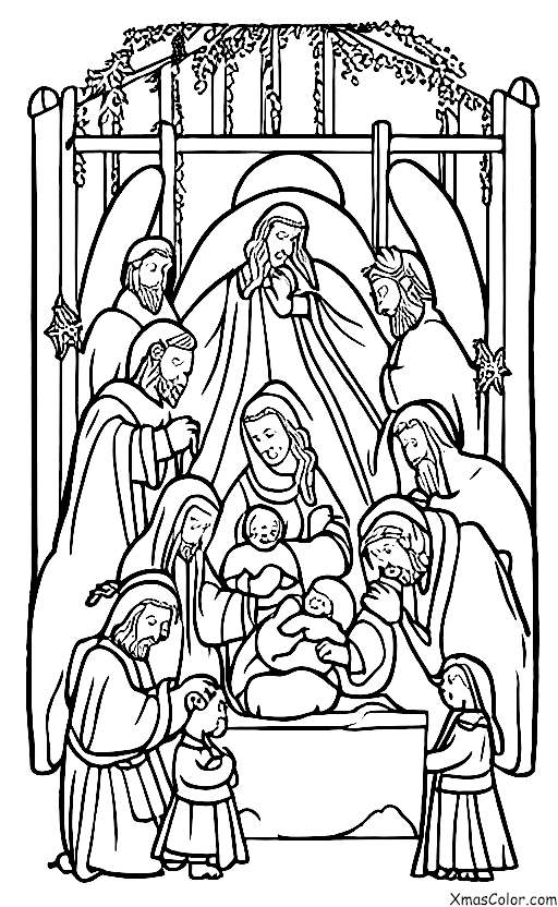 Christmas / Church: The nativity scene