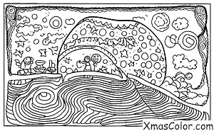 Christmas / Comet: A comet giving someone the courage to follow their dreams