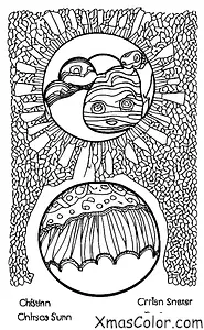 Christmas / Comet: Comet and the sun