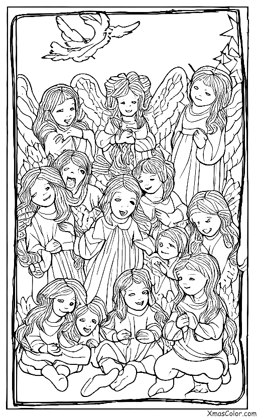 Christmas / Crazy Christmas: A group of angels
