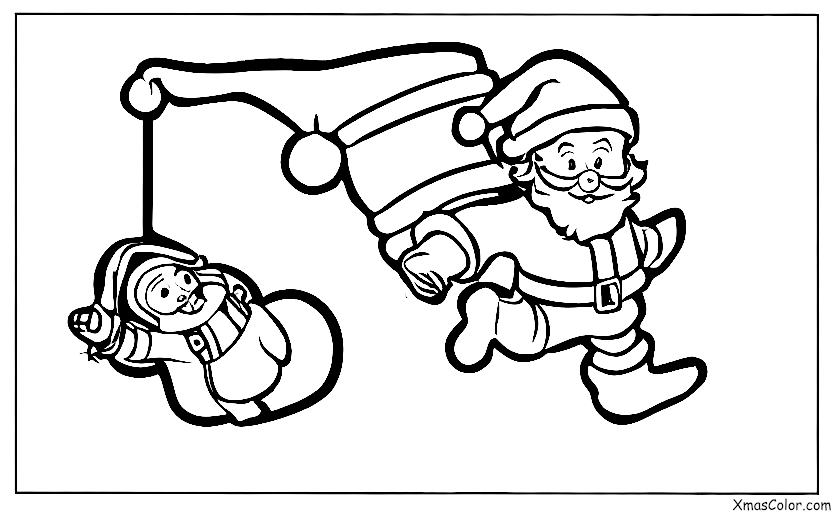 Christmas / Crazy Christmas: Santa Claus skydiving