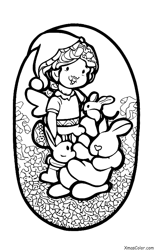 Christmas / Cupid: Cupid and his animals