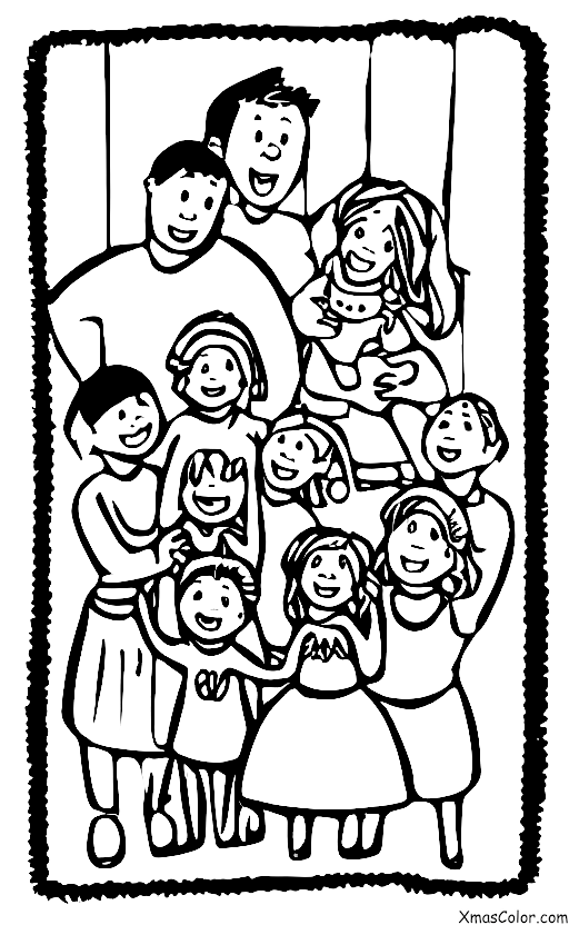 Christmas / Dancer: A family around the Christmas tree, singing and dancing