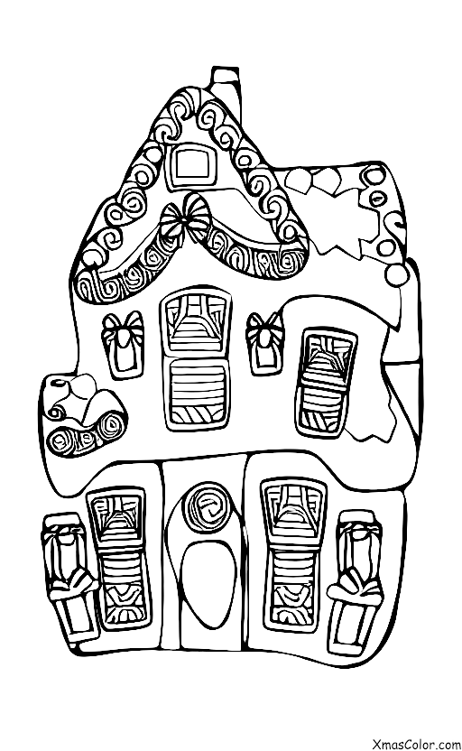 Christmas / Decorating Gingerbread Houses: Christmas lights