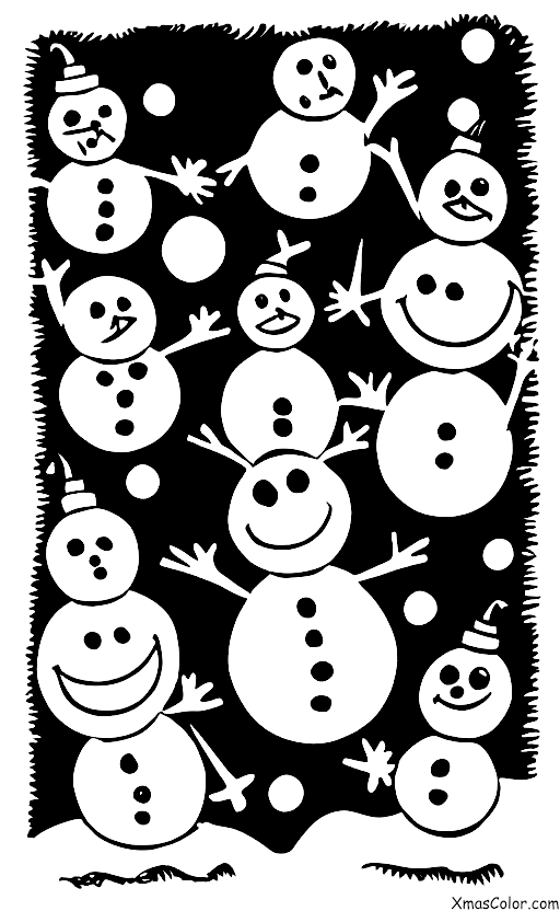 Christmas / Disney Christmas: All of the Disney Characters making snowmen