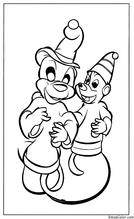 Christmas / Disney Christmas: Chip and Dale