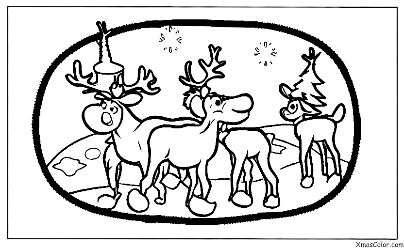Christmas / Donner: Donner and his reindeer friends