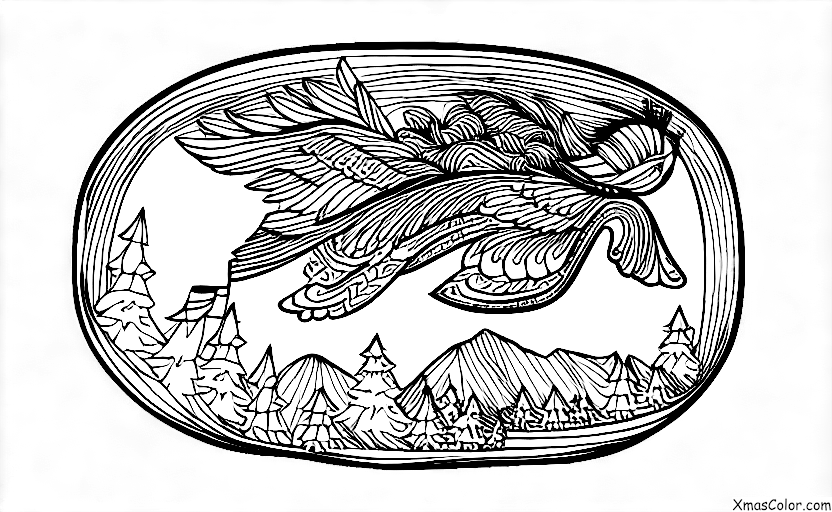 Christmas / Donner: Donner flying through the sky