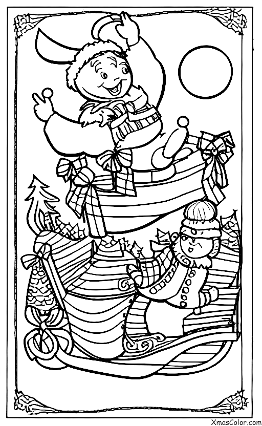 Christmas / Donner: Donner in the sleigh