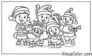 Christmas / Donner: Donner playing with some other reindeers