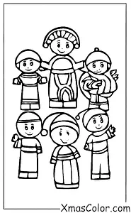 Christmas / Epiphany: The Three Kings in their own countries